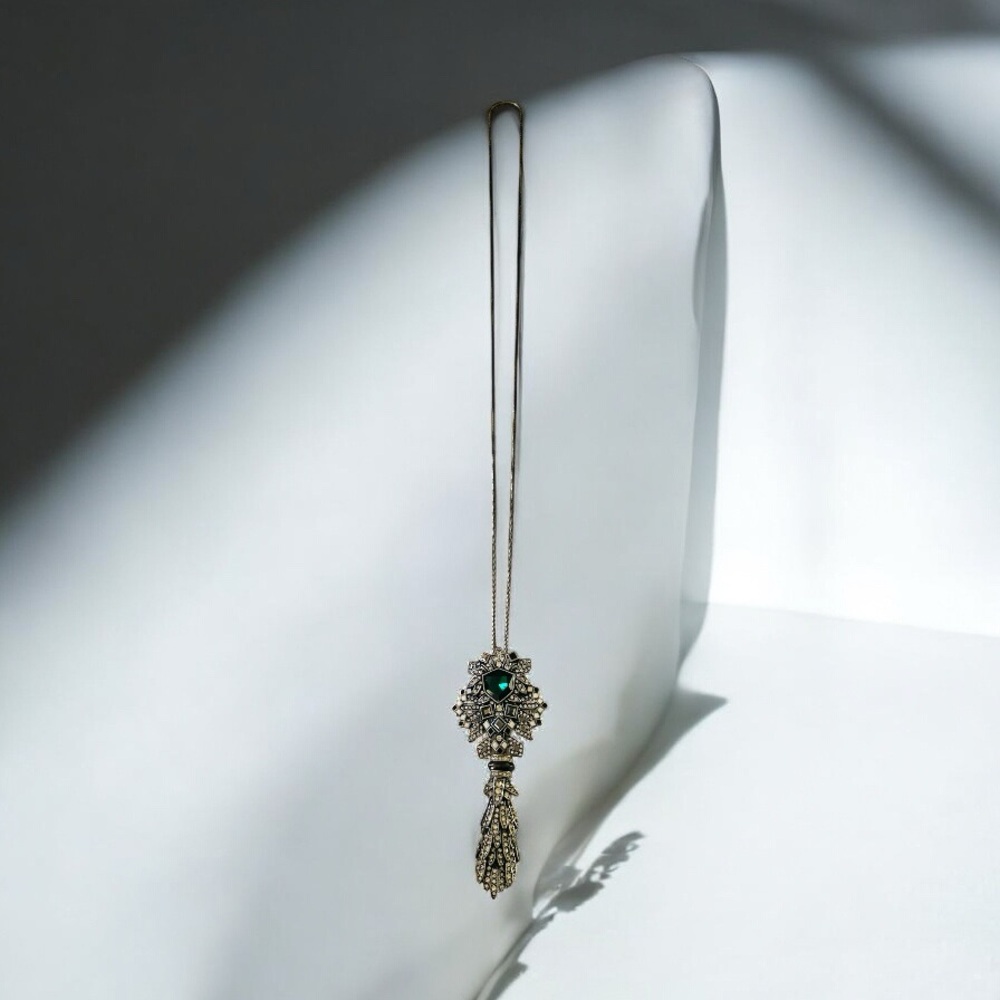 Chloe + Isabel Green and Gold Intricate Necklace